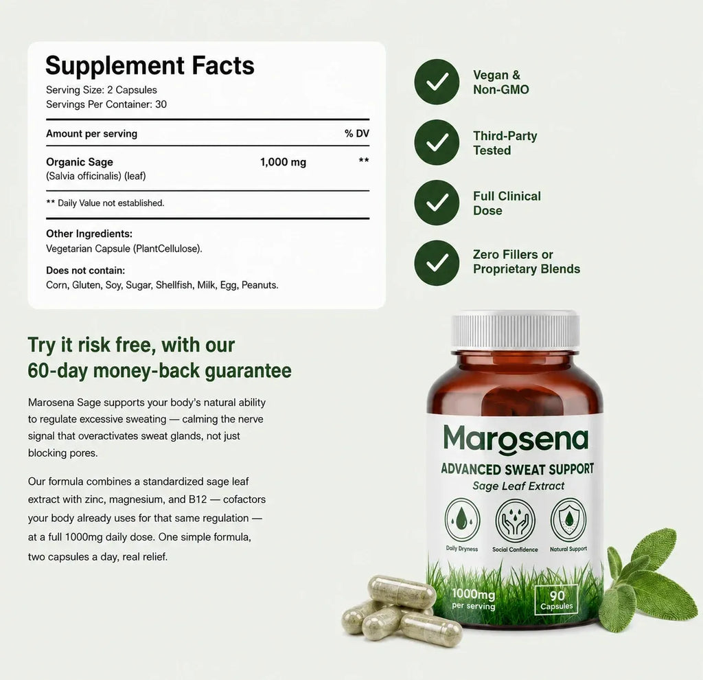 Sage Leaf Extract – Stop Excessive Sweating Naturally